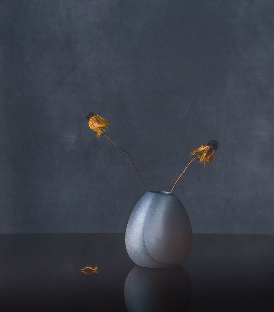 Elegant Dried Flowers by May G — canvas wall art