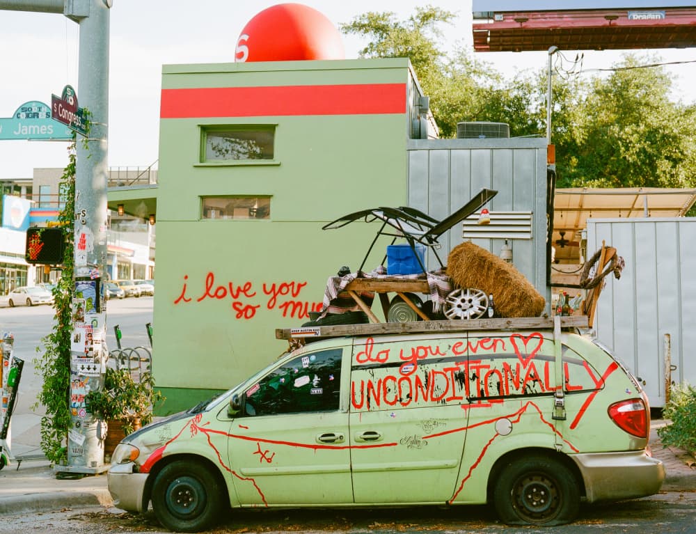Love Message Van by Bethany Young — canvas wall art