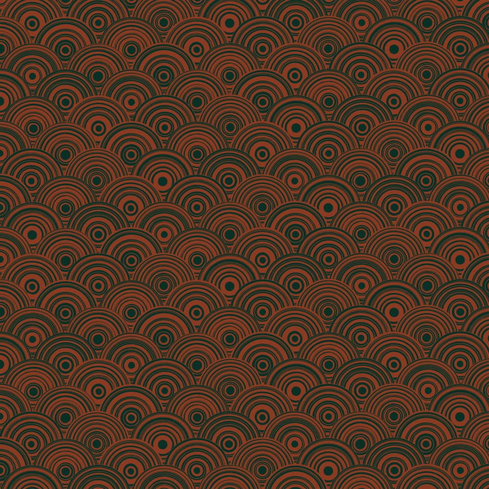 Dark Earthy Scallops by Florent Bodart — canvas wall art
