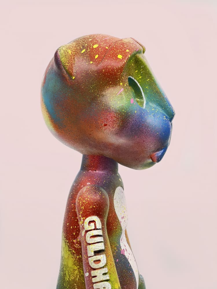 Colorful Graffiti Figurine by Guldhart — canvas wall art
