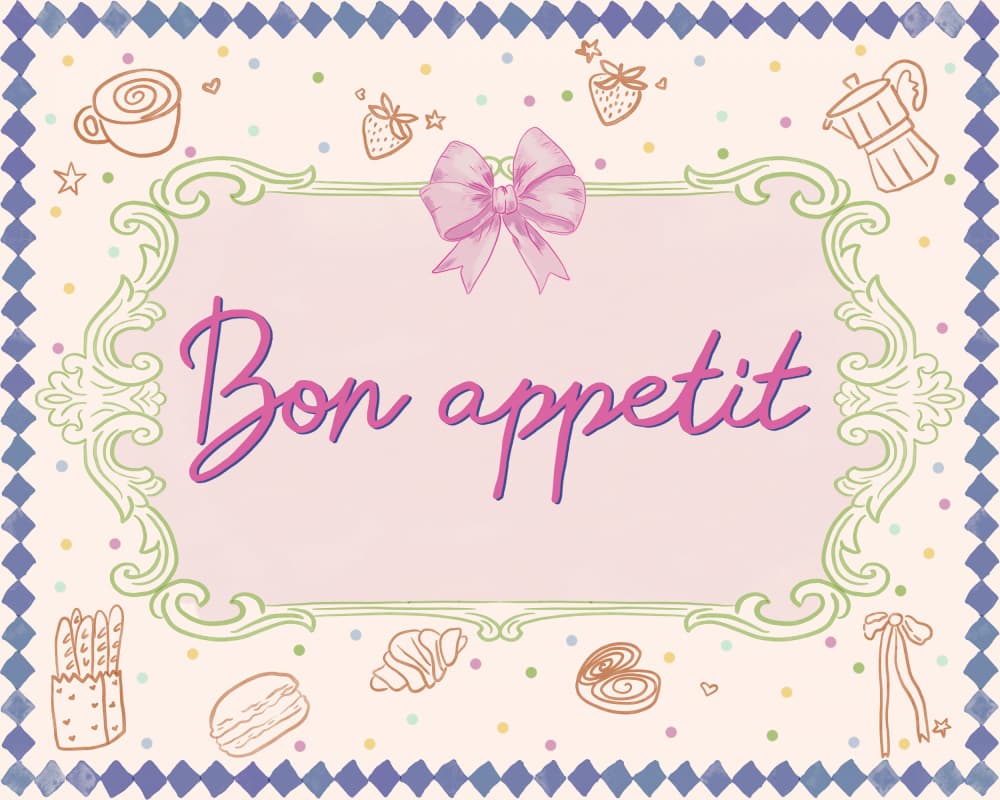 Parisian Cafe Bon Appetit by Radhika Modi — canvas wall art