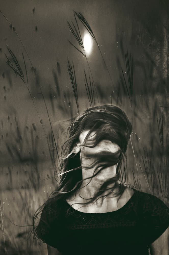 Moonlit Mystery Woman by Desislava Ignatova — canvas wall art