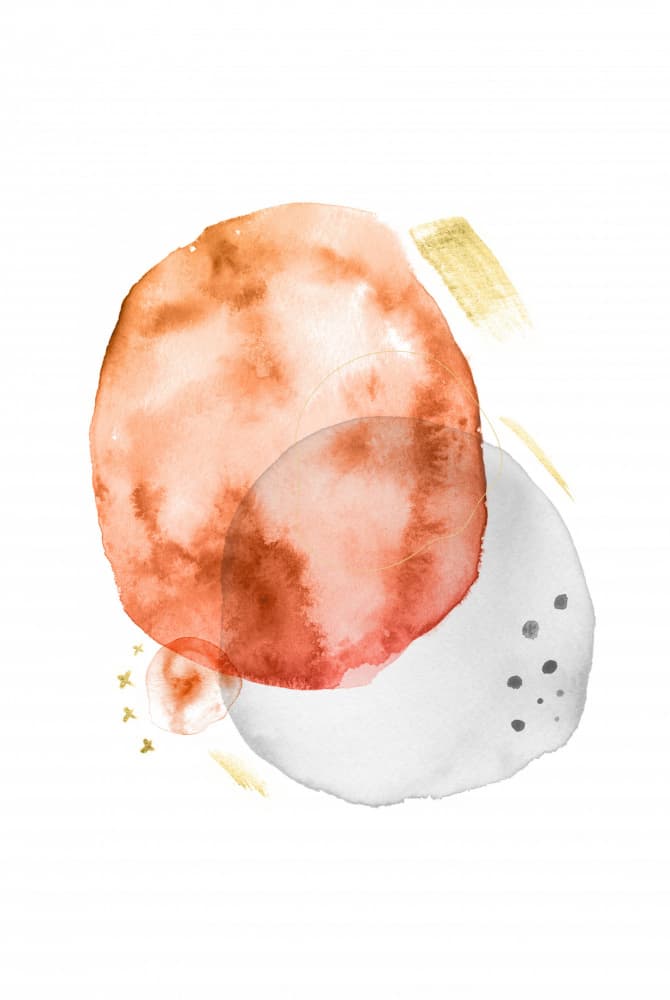 Soft Abstract Shapes by Fabiana Silveira — canvas wall art