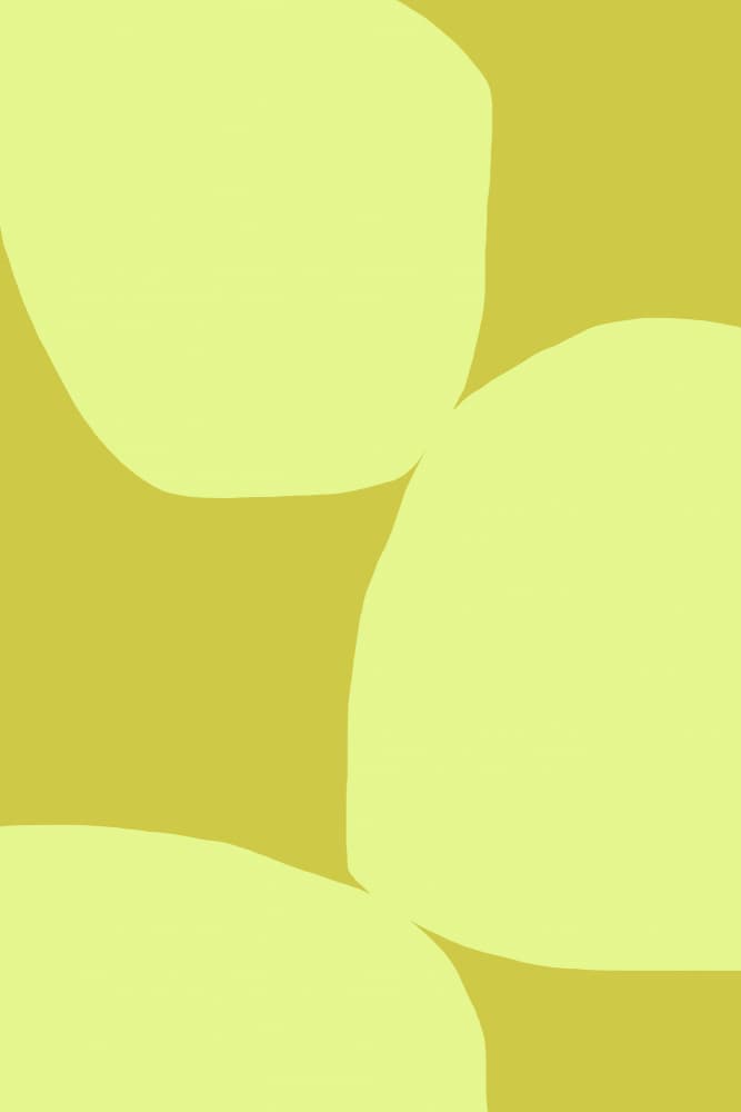 Soft Yellow Organic Shapes by Treechild — canvas wall art