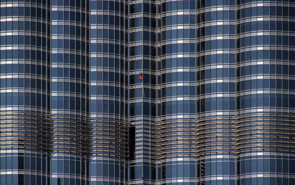 Skyscraper Window Work by Hans-Wolfgang Hawerkamp — canvas wall art