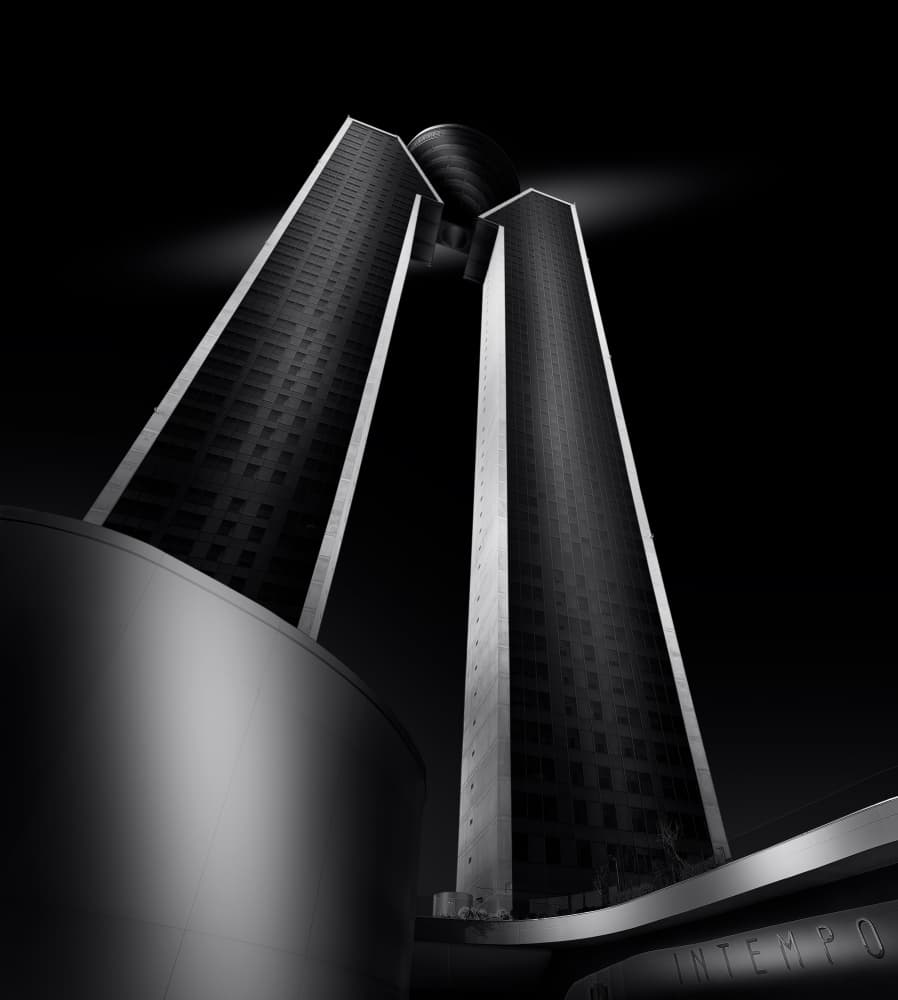 Modern Twin Towers by Helena GARCIA HUERTAS — canvas wall art