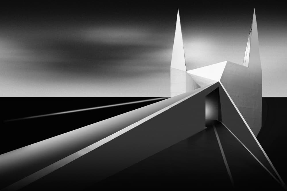 Modern Geometric Structure by Anita Martin AnnaPileaFotografie — canvas wall art