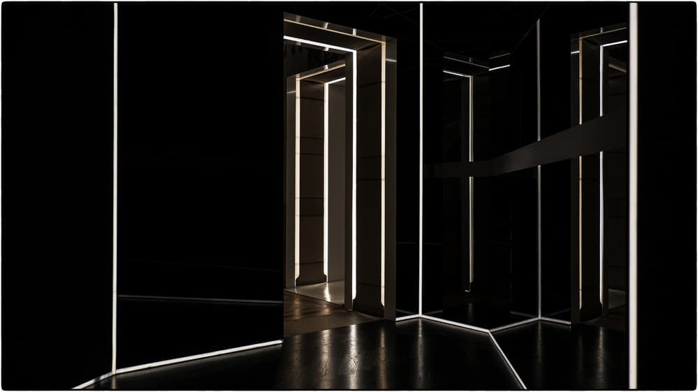 Glowing Modern Corridor by Lus Joosten — canvas wall art