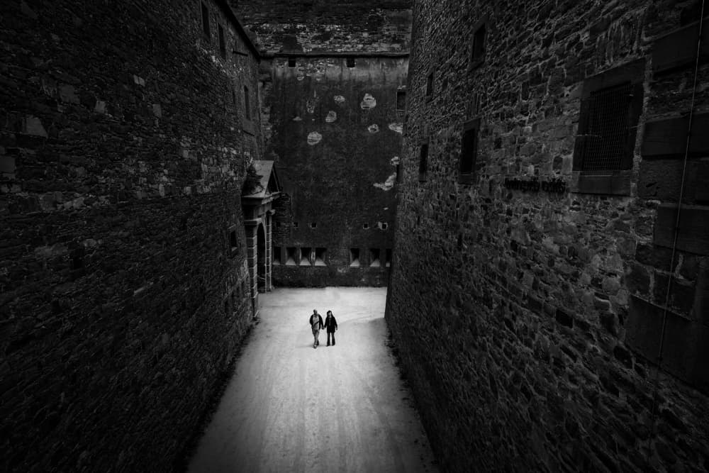Dark Castle Walk by Eiji Yamamoto — canvas wall art