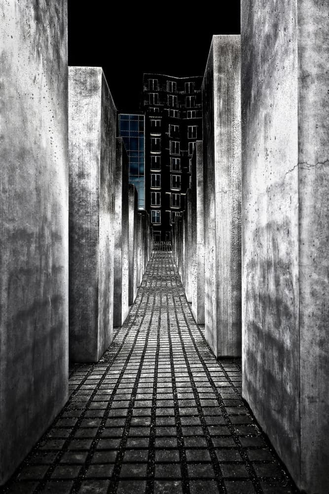 Solemn Concrete Pathway by Burghard Nitzschmann — canvas wall art
