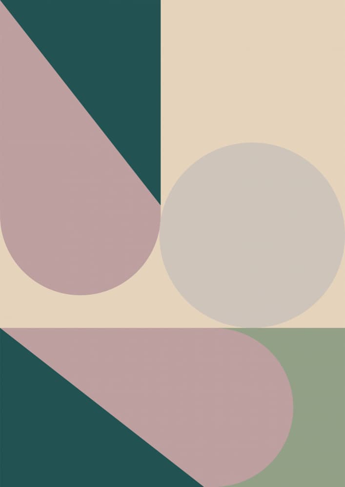 Modern Pastel Geometry by Nilesh Kulkarni — canvas wall art
