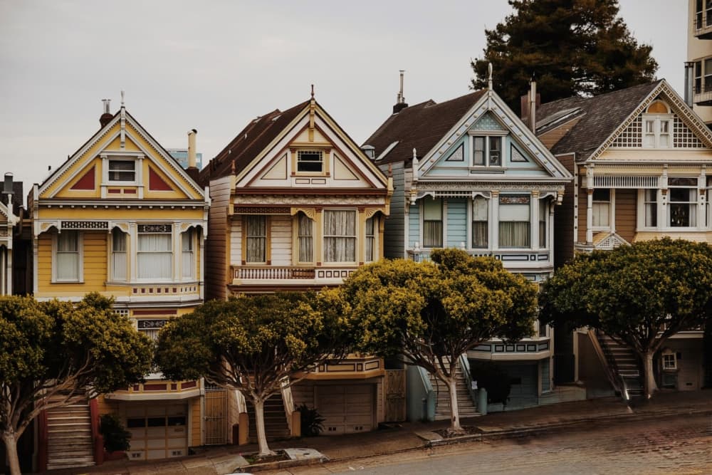 Painted Ladies San Francisco by Del Mundo Imagery — canvas wall art