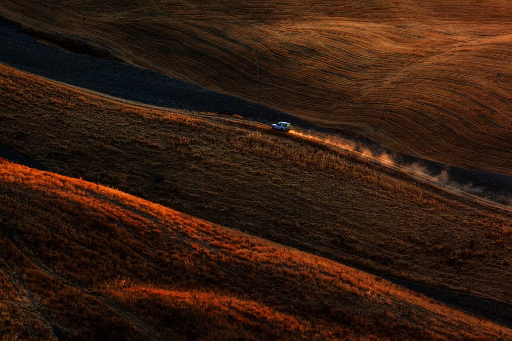 Golden Hills Drive by Massimo Della Latta — canvas wall art