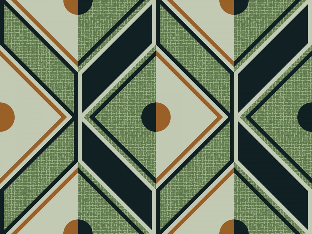 Geometric Deco Pattern by Alexandra Weise — canvas wall art