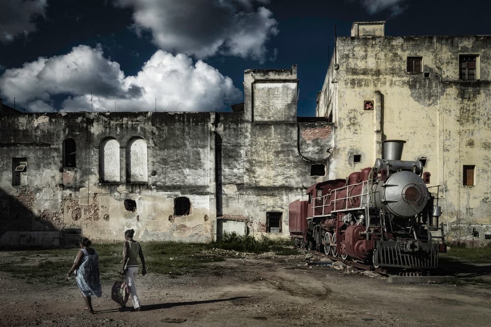 Havana Train by Andy Bauer — canvas wall art