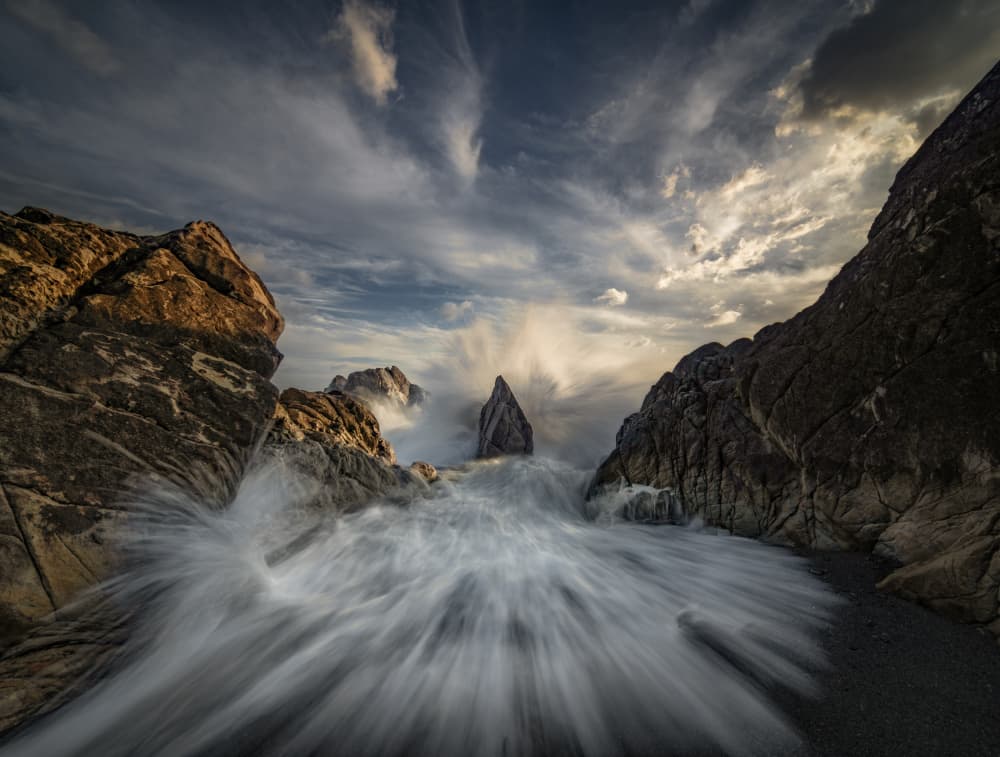 Powerful Coastal Rush by Takafumi Yamashita — canvas wall art