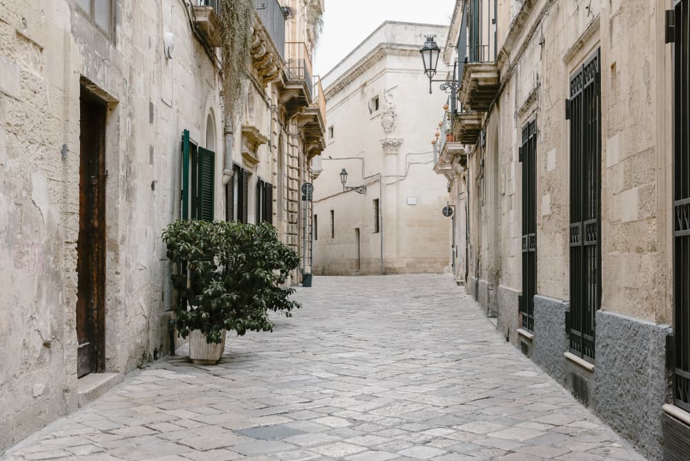 Quiet European Street by Photolovers — canvas wall art