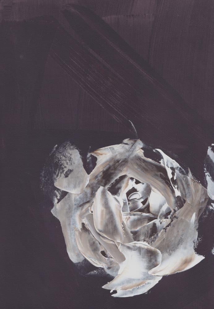 Dark Abstract Rose by Maira Ribena — canvas wall art