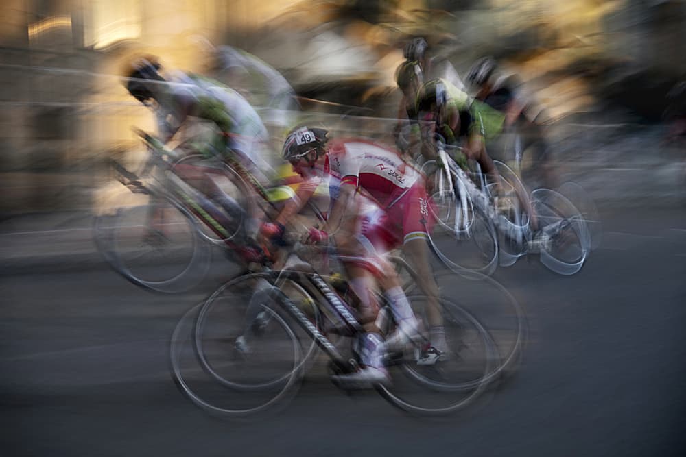 Dynamic Cycling Race by Milan Malovrh — canvas wall art