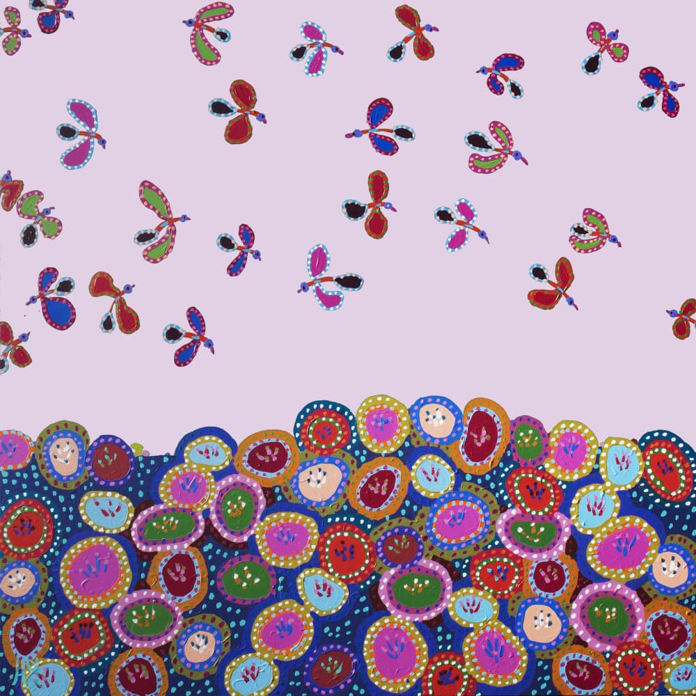 Happy World by Helen Joynson — canvas wall art