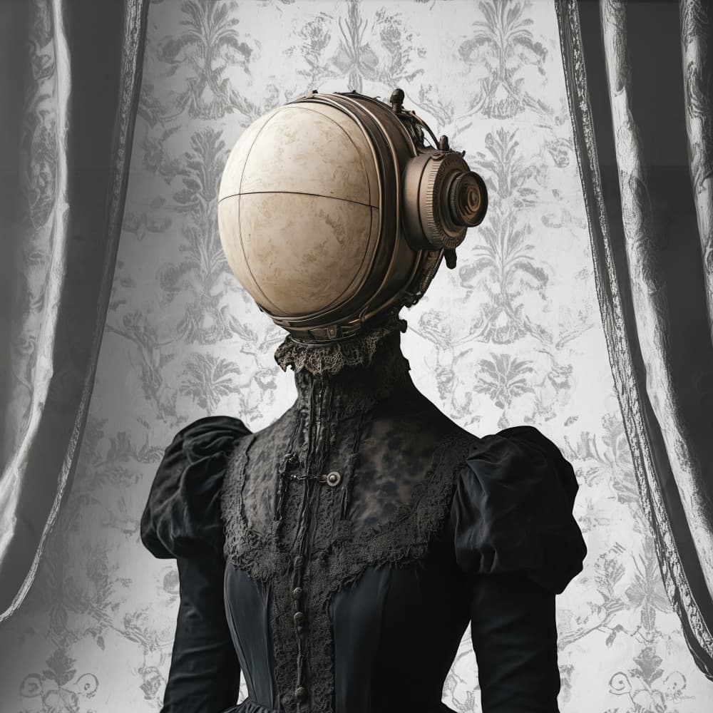 Steampunk Lady Portrait by Sue Skellern — canvas wall art