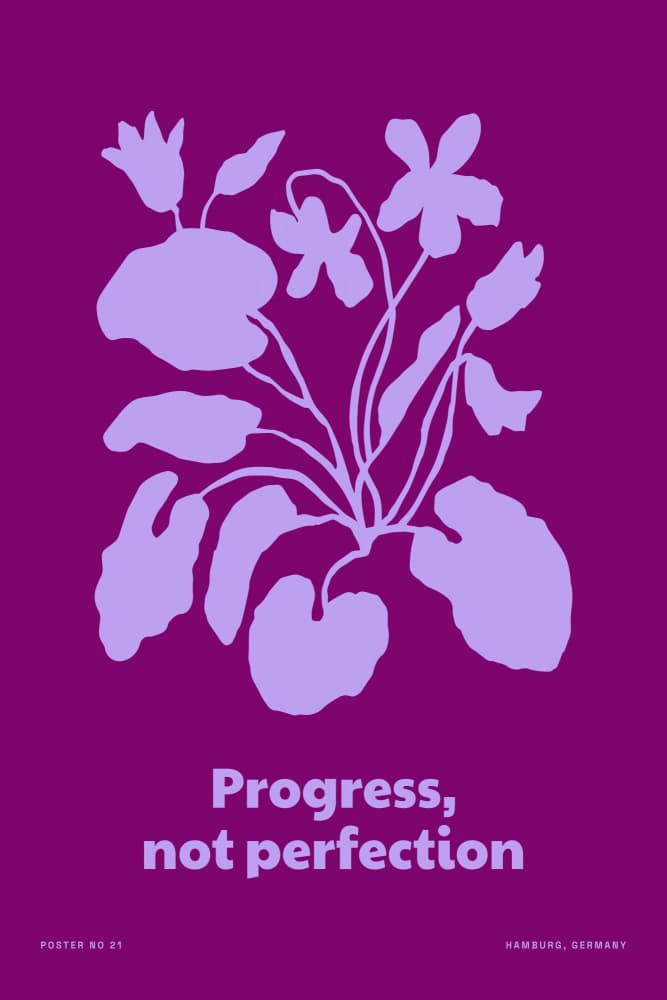 Progressnotperfection by Treechild — canvas wall art