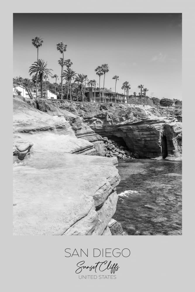 San Diego Sunset Cliffs by Melanie Viola — canvas wall art