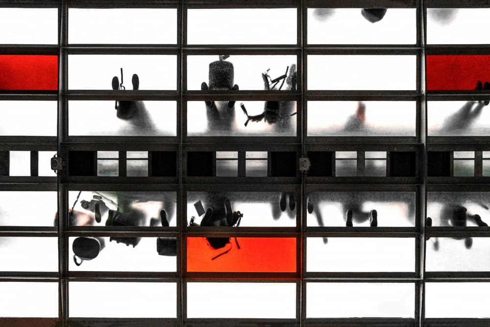 Abstract Grid Movement by Rolf Endermann — canvas wall art