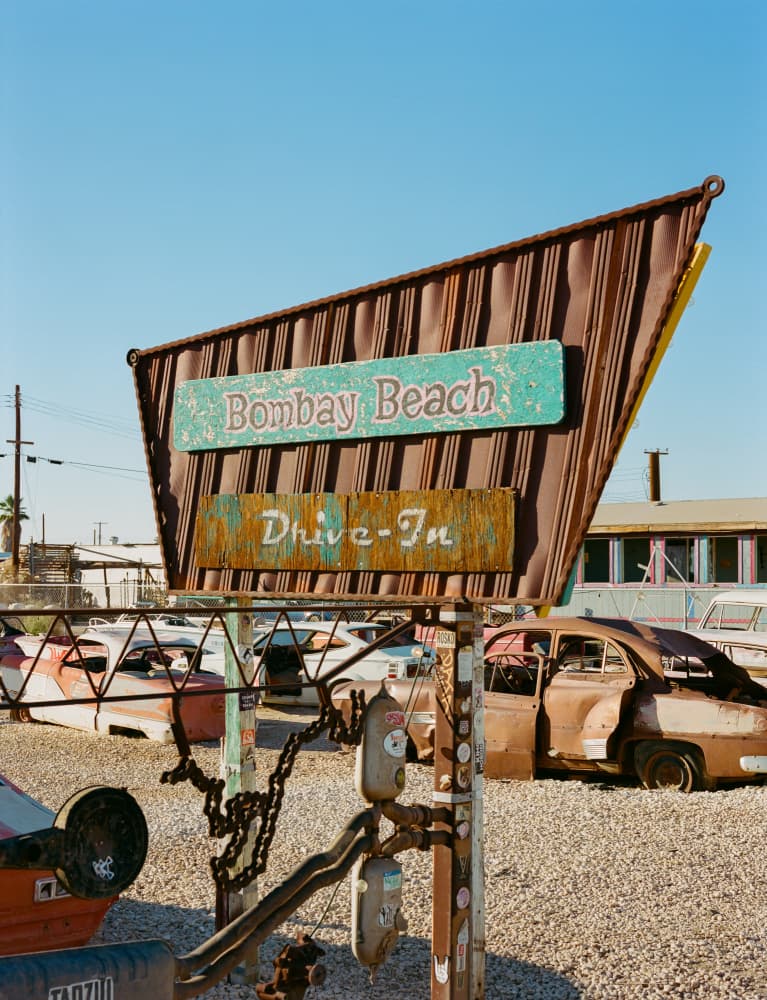 Bombay Beach Drive In III on Film by Bethany Young — canvas wall art