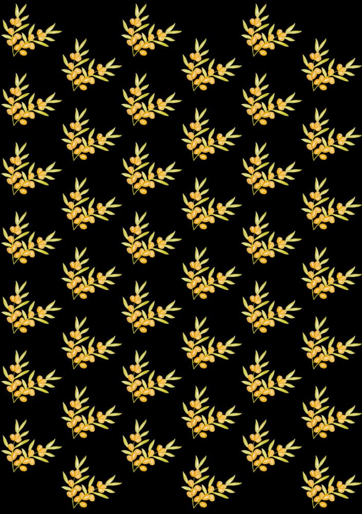 Golden Berry Sprigs by kathrinmay — canvas wall art
