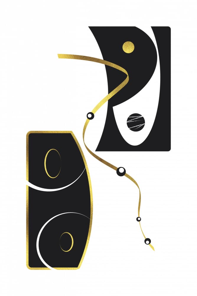 Modern Geometric Harmony by Melanie Viola — canvas wall art