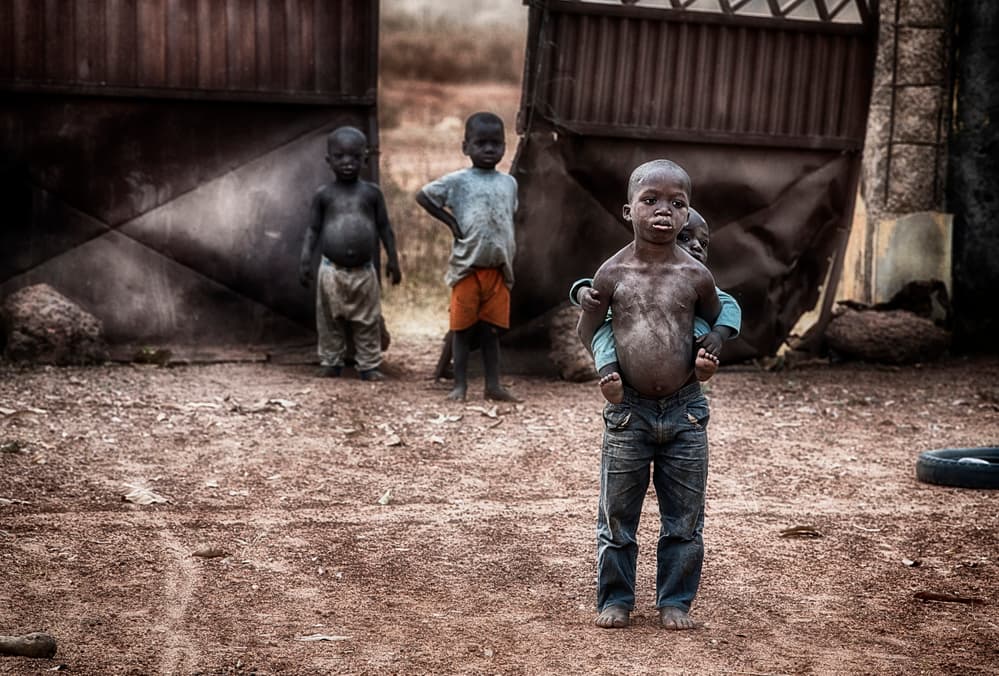 African Village Children by Sergio Pandolfini — canvas wall art