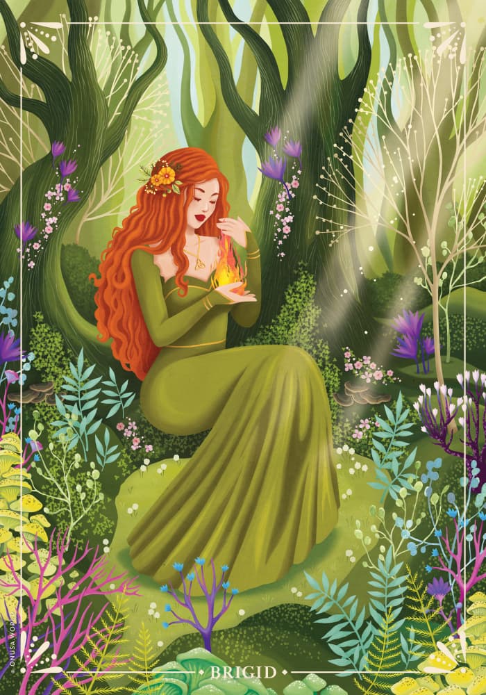 Brigid's Sacred Flame by Nour Tohme — canvas wall art