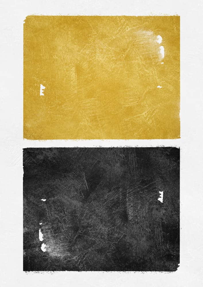 Textured Gold Black Abstract by Ema Paraschiv — canvas wall art