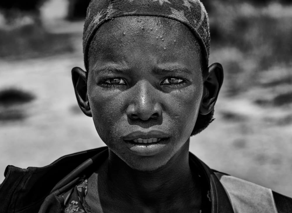 Intense Young Gaze by Joxe Inazio Kuesta Garmendia — canvas wall art