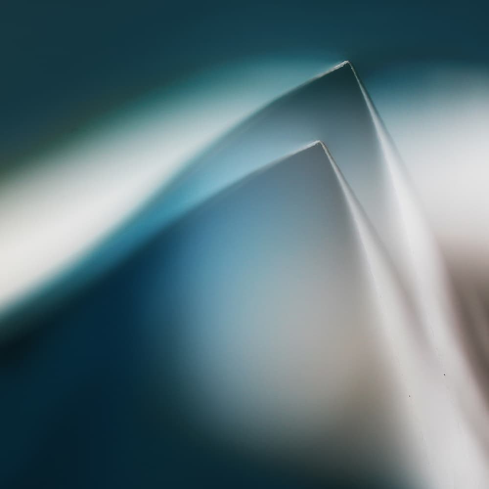 Abstract Blue Peaks by Jutta Kerber — canvas wall art