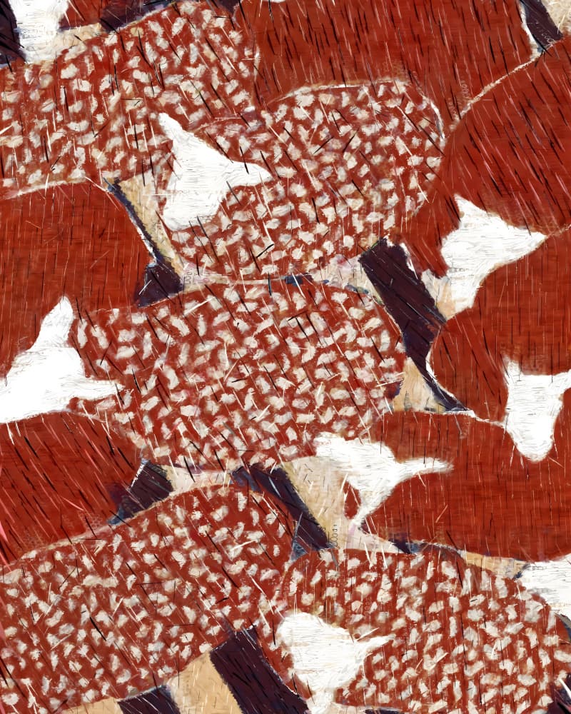 Earthy Abstract Shapes by Uma Gokhale — canvas wall art
