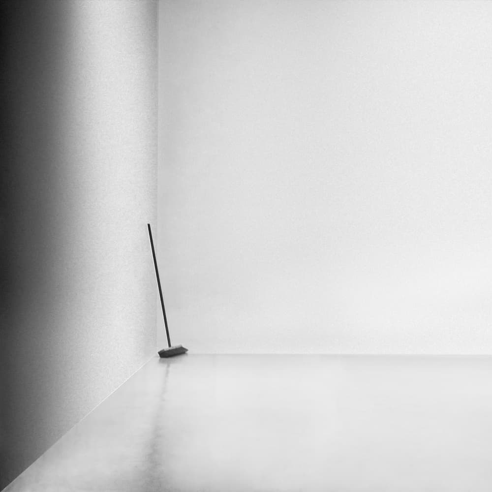 Minimalist Broom Corner by Gilbert Claes — canvas wall art