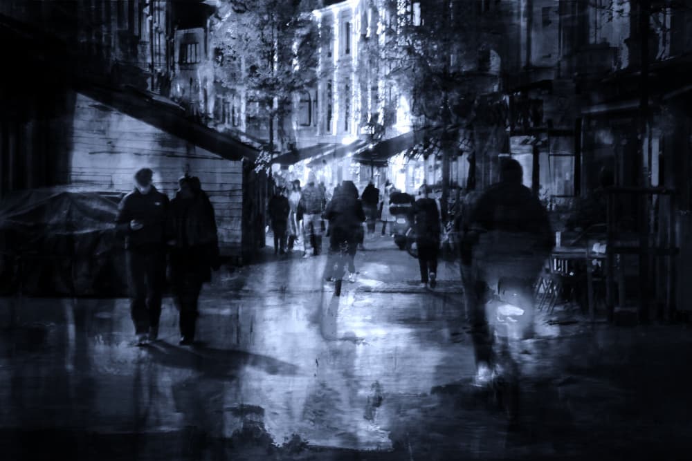 When the evening falls by Rudi Jacobs — canvas wall art