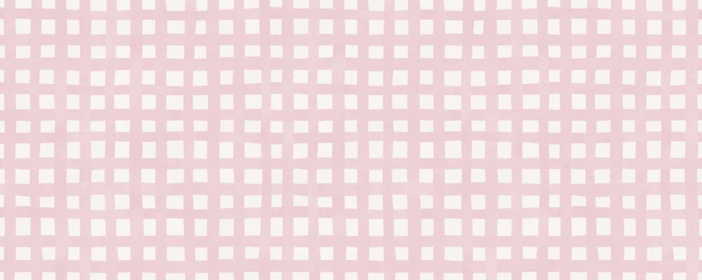 Blush Gingham Pattern by Vitor Costa — canvas wall art