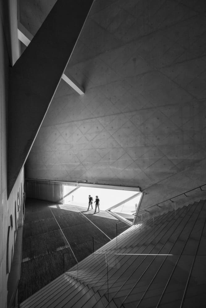 Geometric Light and Shadow by Filipe P Neto — canvas wall art