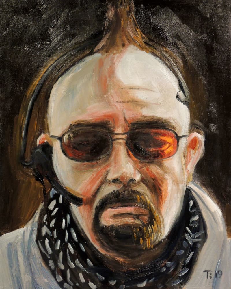 Serious Man Portrait by Tore Bahnson — canvas wall art