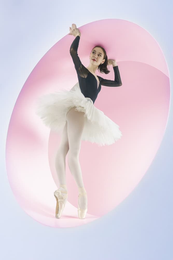 Graceful Ballerina in Pink by Alexandr — canvas wall art