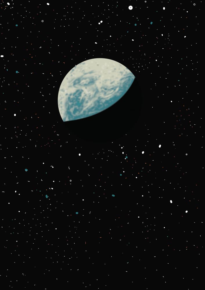Distant Blue Planet by Nicholas — canvas wall art