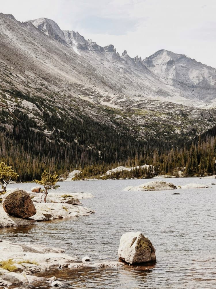 Rocky Mountain Lake by Del Mundo Imagery — canvas wall art