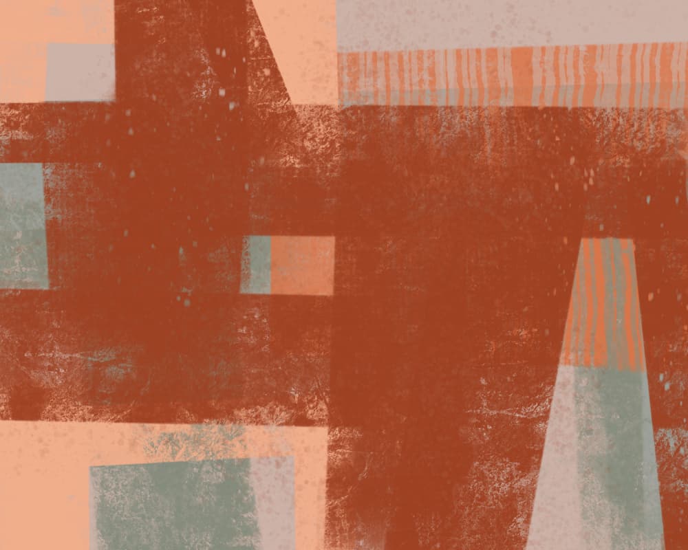 Earthy Geometric Abstract by MANSI SAXENA — canvas wall art