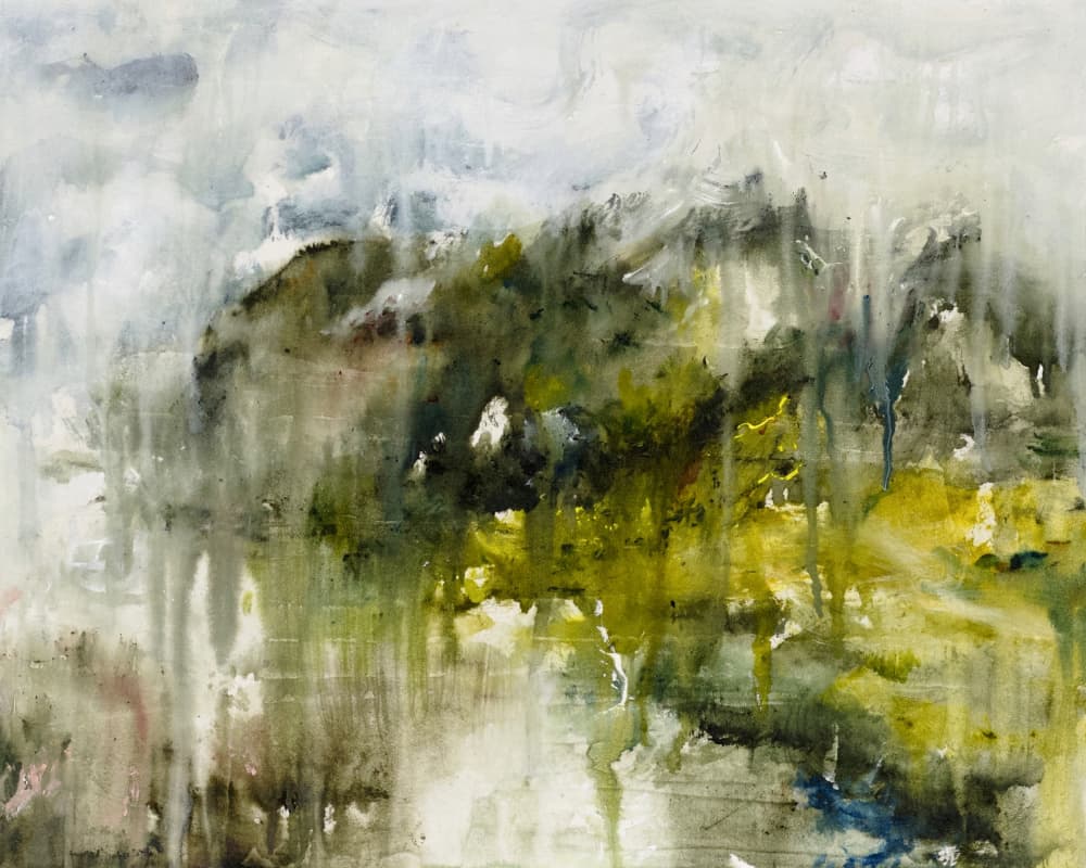 Misty Green Forest by Emily Tingey — canvas wall art