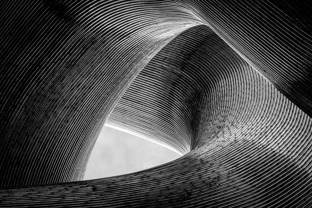 Swirling Architectural Forms by Peter Pfeiffer — canvas wall art