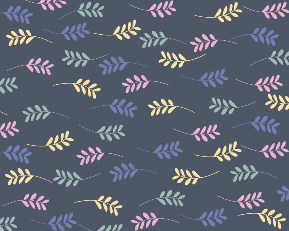 Whimsical Pastel Leaves by Sarah Manovski — canvas wall art