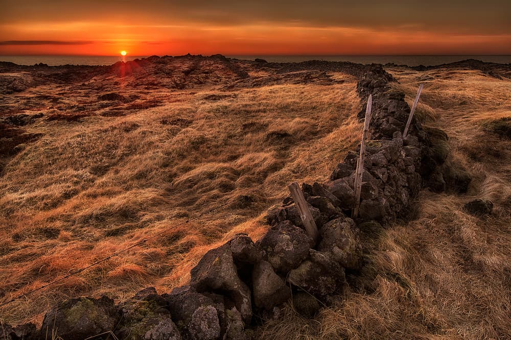 Dramatic Coastal Sunset by Bragi Ingibergsson - BRIN — canvas wall art